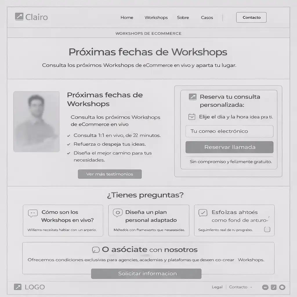 Wireframes Clairo Academy
